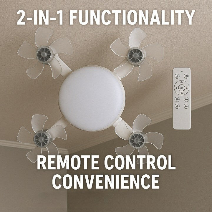 Sikunuo | Sky Light LED Ceiling Fan Lamp