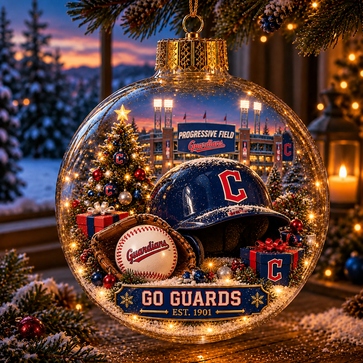 Bring the Ballpark Home — Light-Up Baseball Christmas Ornament