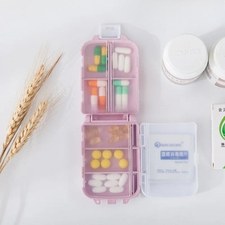 Sikunuo | Pocket-Sized Home Pharmacy Pill Organizer Case