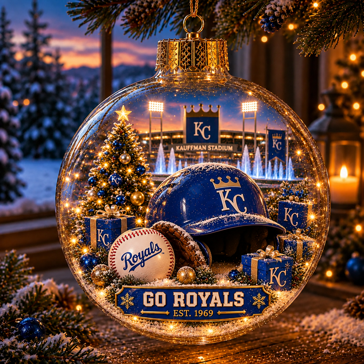 Bring the Ballpark Home — Light-Up Baseball Christmas Ornament