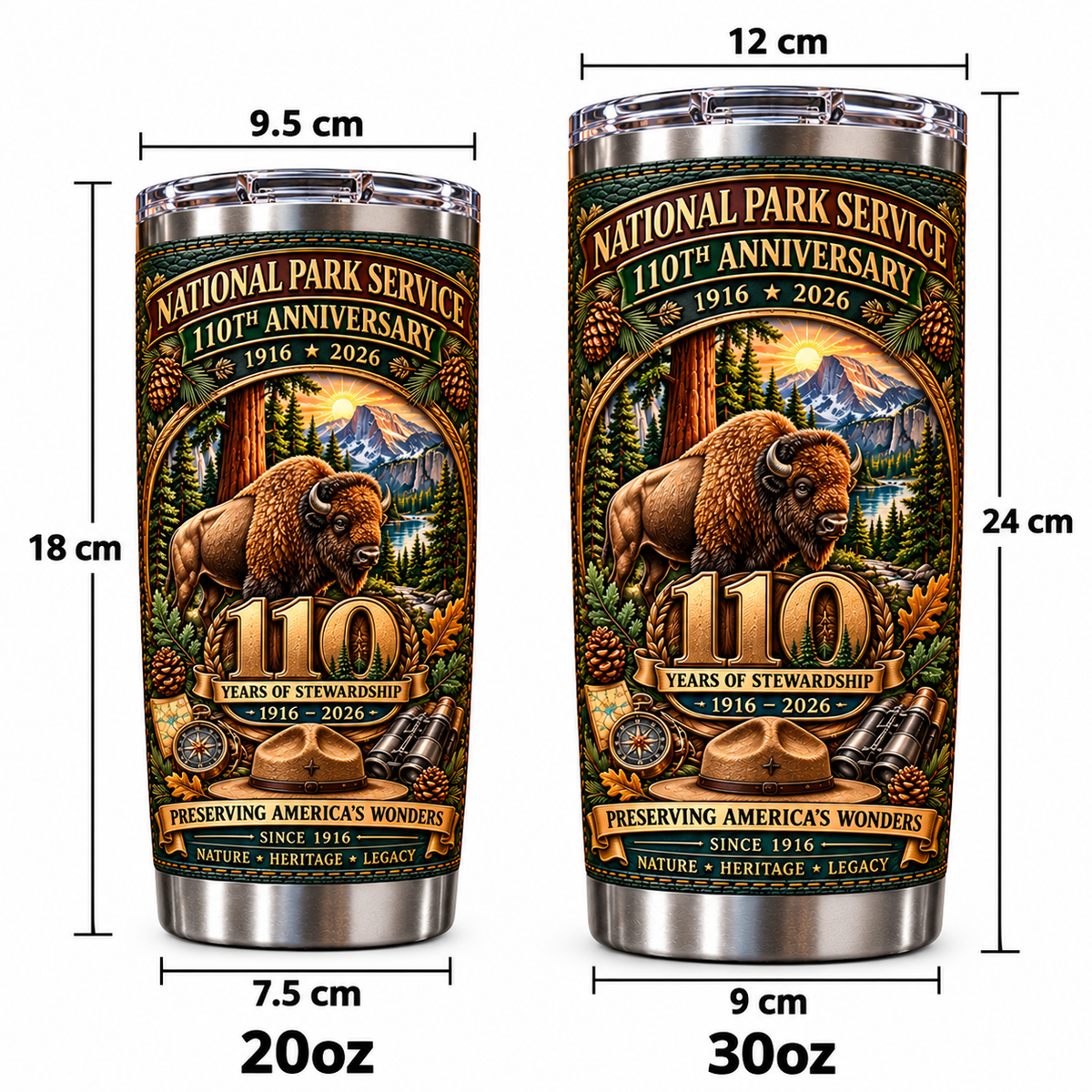 National Park Service 110th Anniversary Heritage Insulated Travel Tumbler