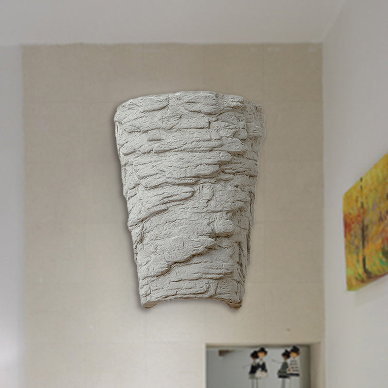 Sikunuo | Cement Bowl/Cylinder Shade Wall Lighting Modern Style 1 Light Bathroom Wall Light Fixture in Gray