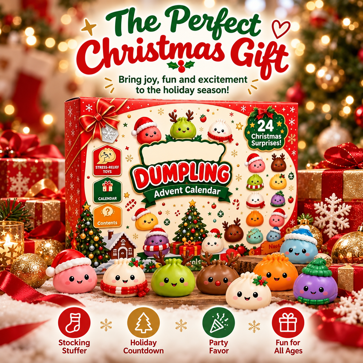 🎄 24-Day Squishy Advent Calendar – A New Christmas Surprise Every Day