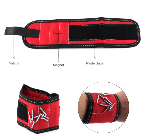 Sikunuo | Magnetic Tool Holder Bracelet for Screws and Nails