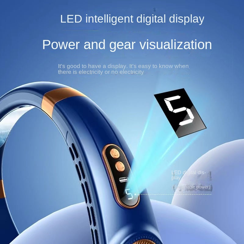 Sikunuo | Digital Display Wearable Neck Fan