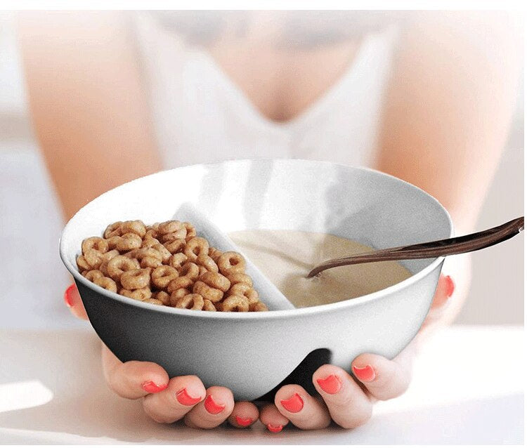 Sikunuo | Creative Separated Double Bowls With Handle