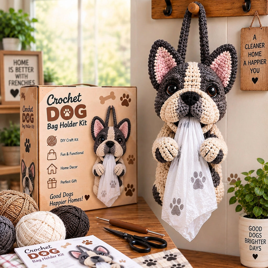 DIY Crochet Dog Bag Holder Kit – 6 Adorable Breeds