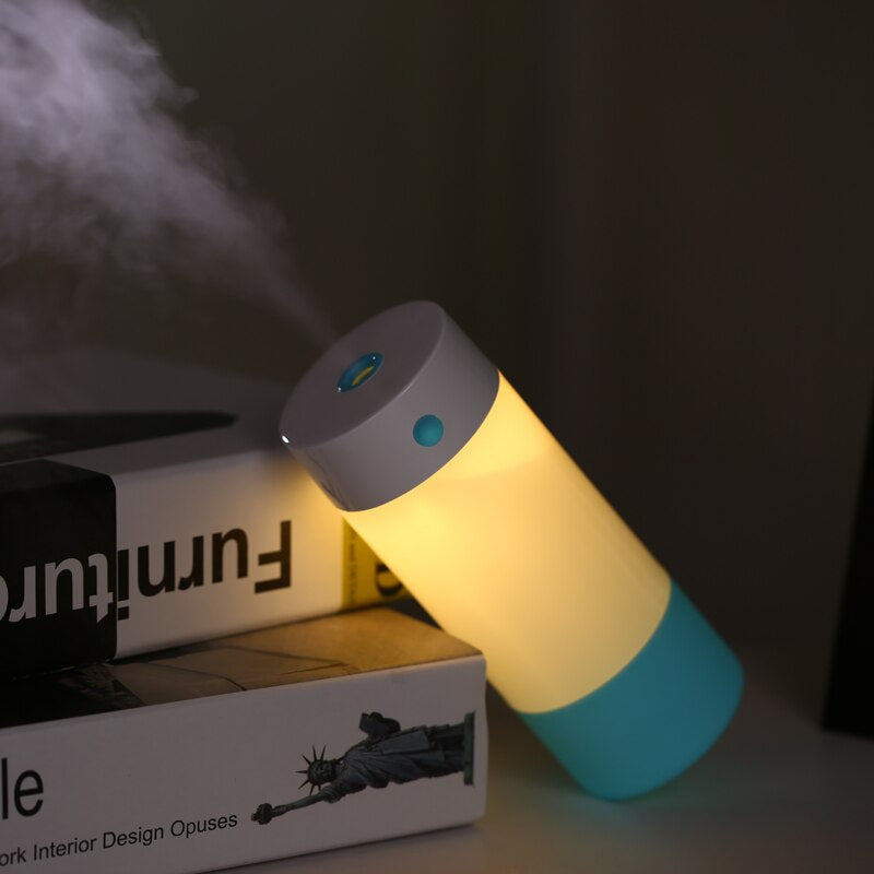 Sikunuo | Ultrasonic Air Humidifier with light for Home and Car