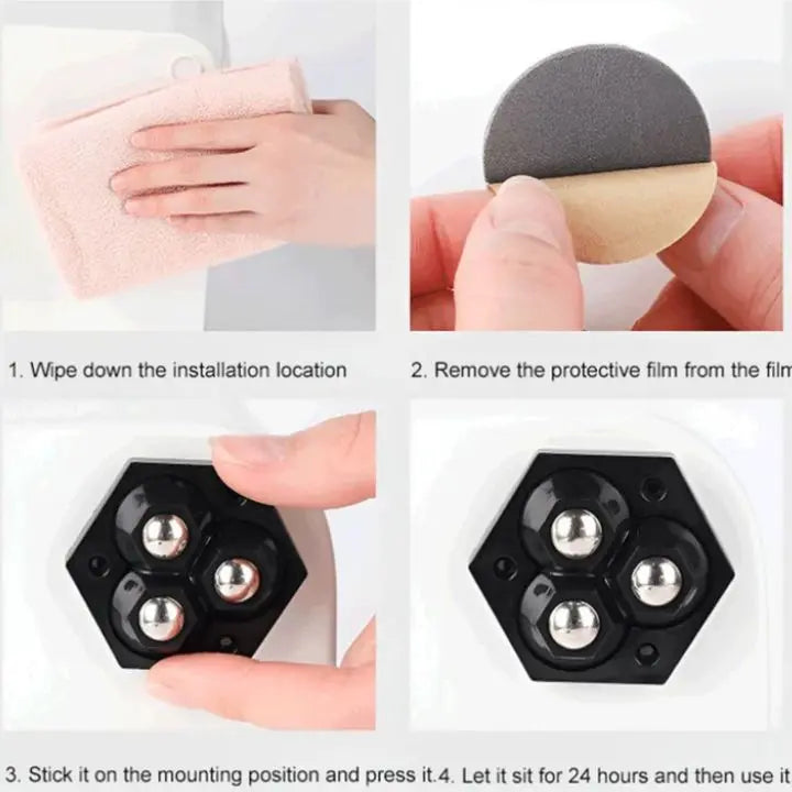 Sikunuo | 4+4 | 360° Redatable 3-Ball Wheels