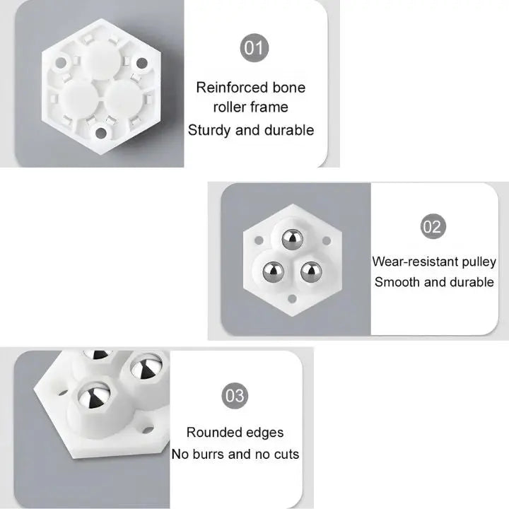 Sikunuo | 4+4 | 360° Redatable 3-Ball Wheels