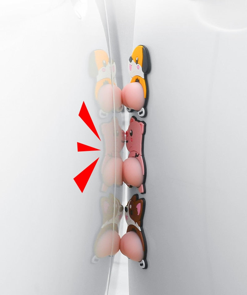 Sikunuo | 3D Cartoon Car Bumper Door Protectors
