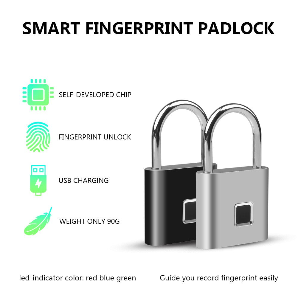 Sikunuo | Fingerprint Keyless Rechargeable Door Lock