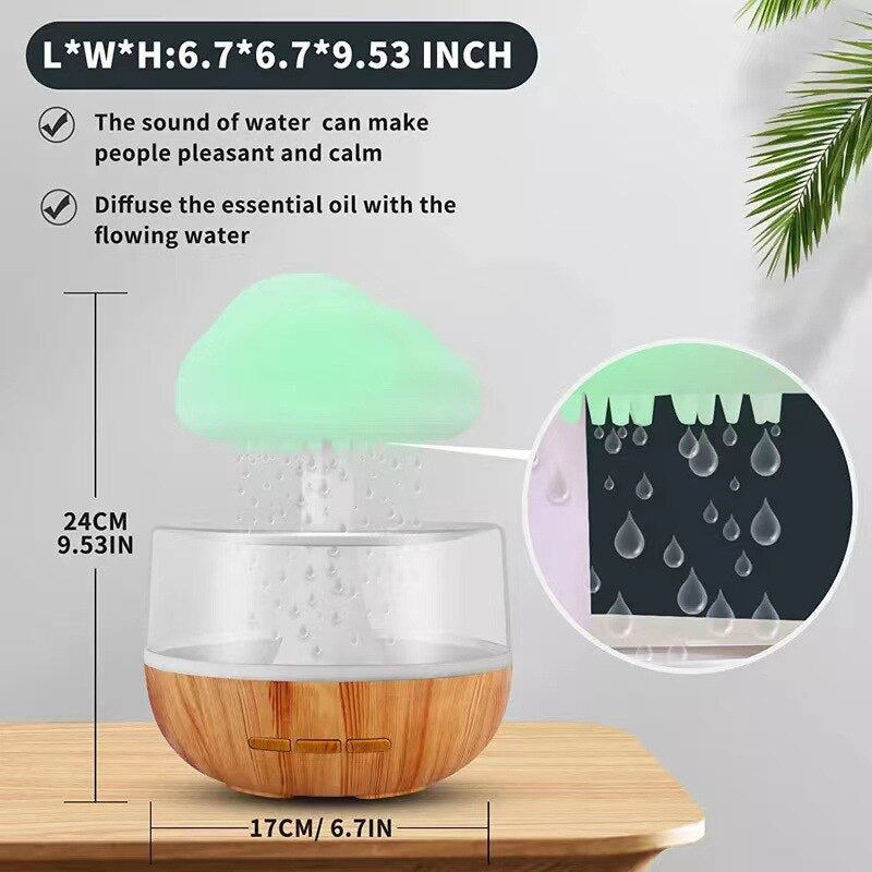 Sikunuo | Rain Cloud Mushroom Air Humidifier Night Lamp