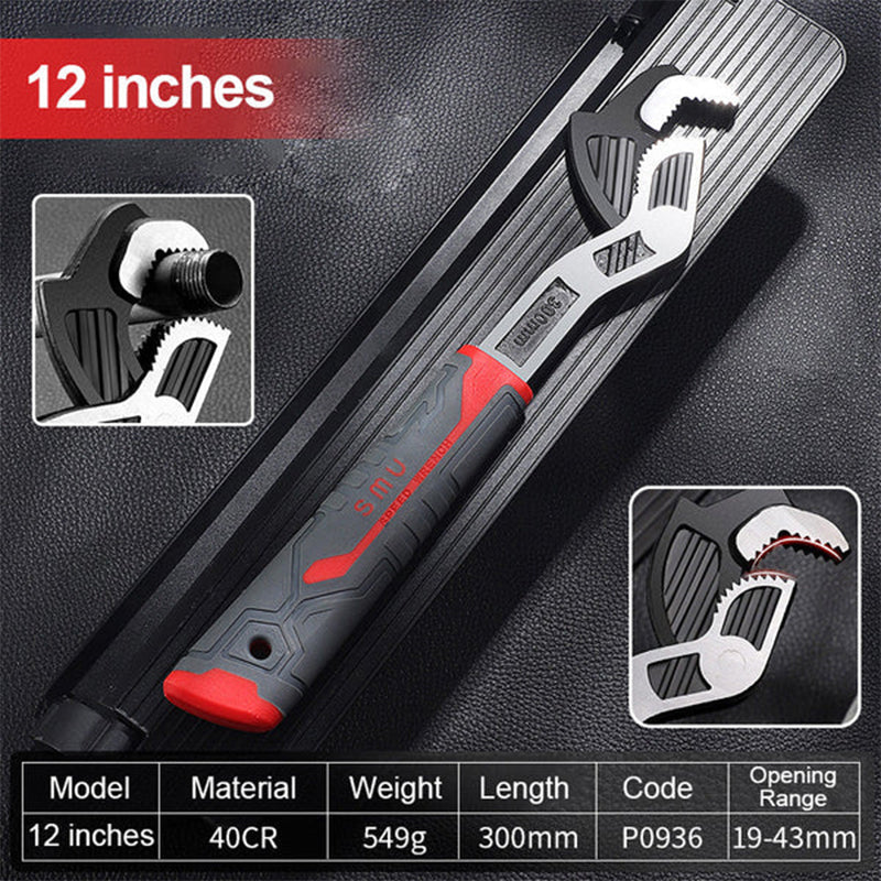 Sikunuo | Industrial Quality Multifunctional Self-Locking Pipe Wrench Tool