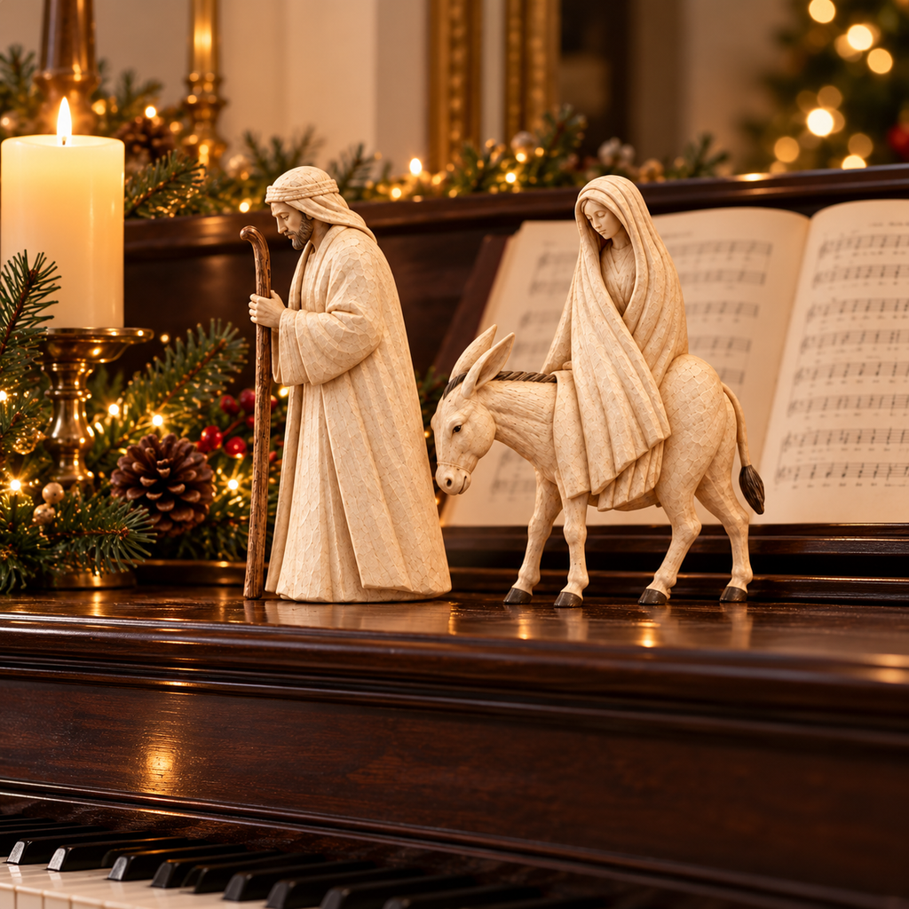 🌟 Journey to Bethlehem Nativity Figurine Set – A Beautiful Christmas Keepsake 🎄