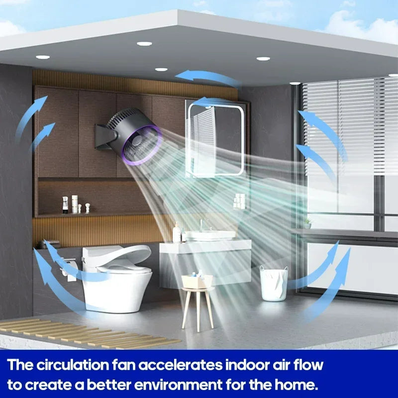 Sikunuo | Wireless Portable Quiet Fan Circulator Air Cooler