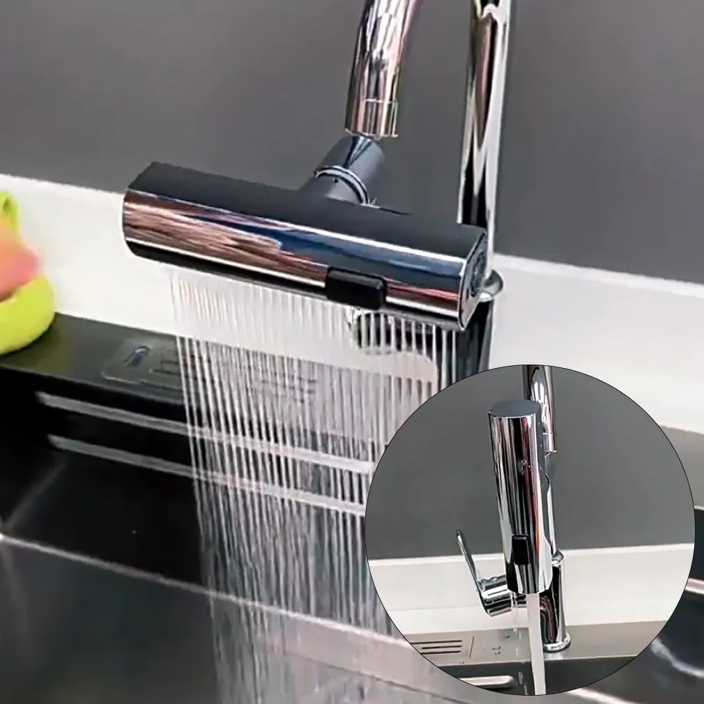Sikunuo | Universal Rotating Waterfall Sink Faucet Extension
