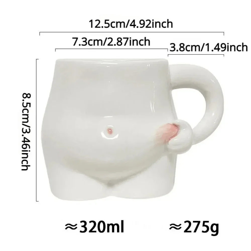 Sikunuo | Big Belly Fat Ceramic Coffee Mug