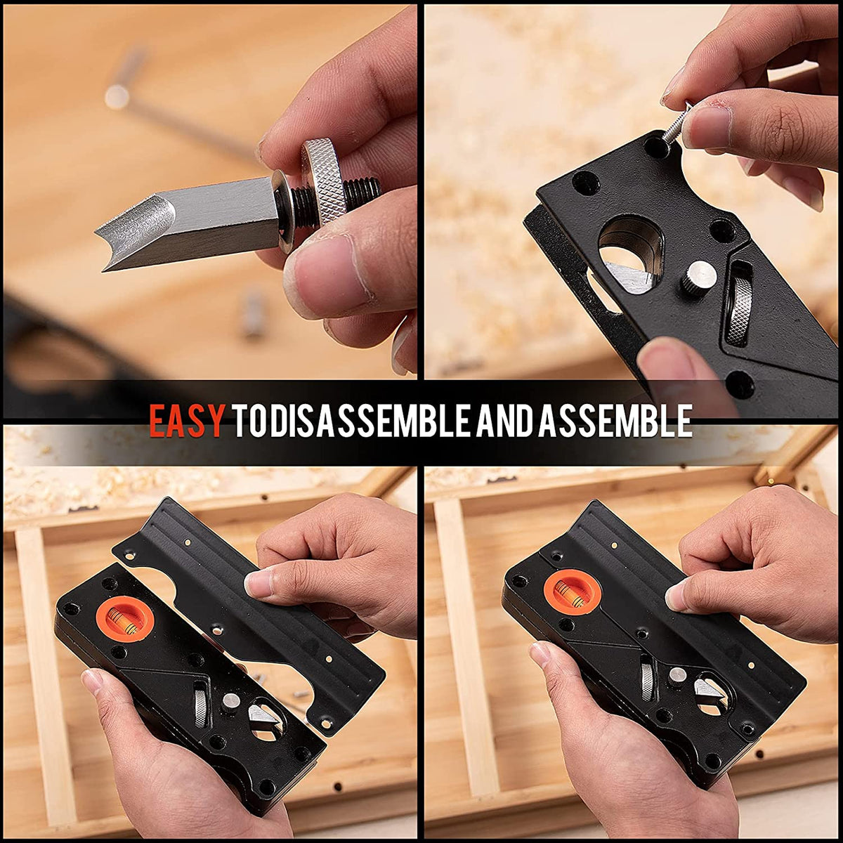 Sikunuo | Chamfer Plane - Woodworking Edge Corner Flattening Tool