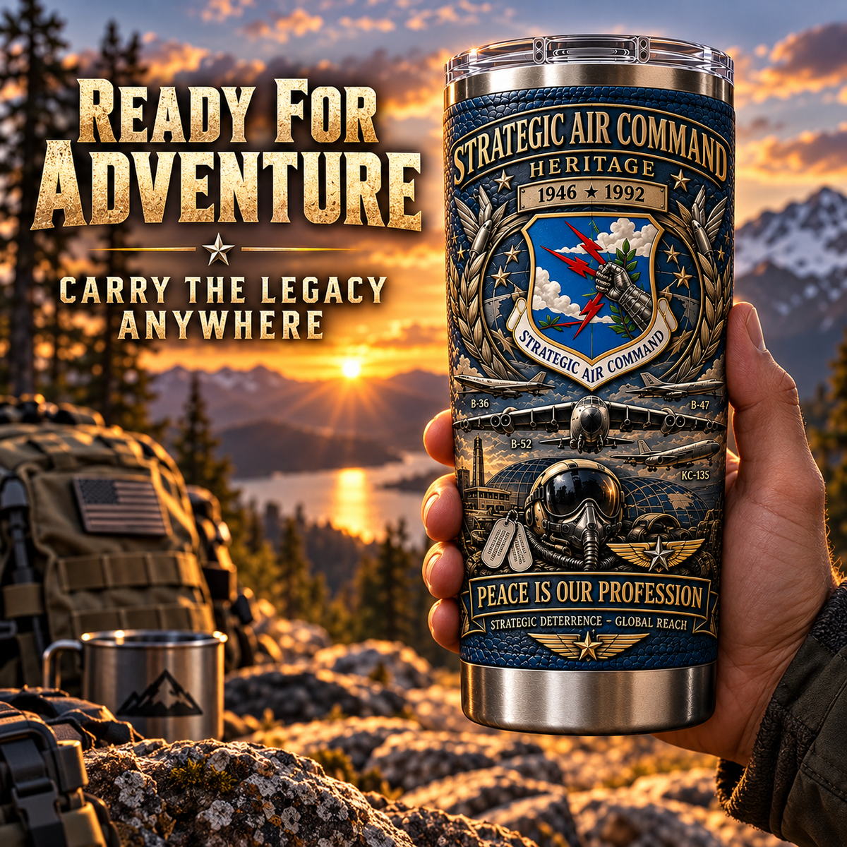 Strategic Air Command Heritage Insulated Travel Tumbler