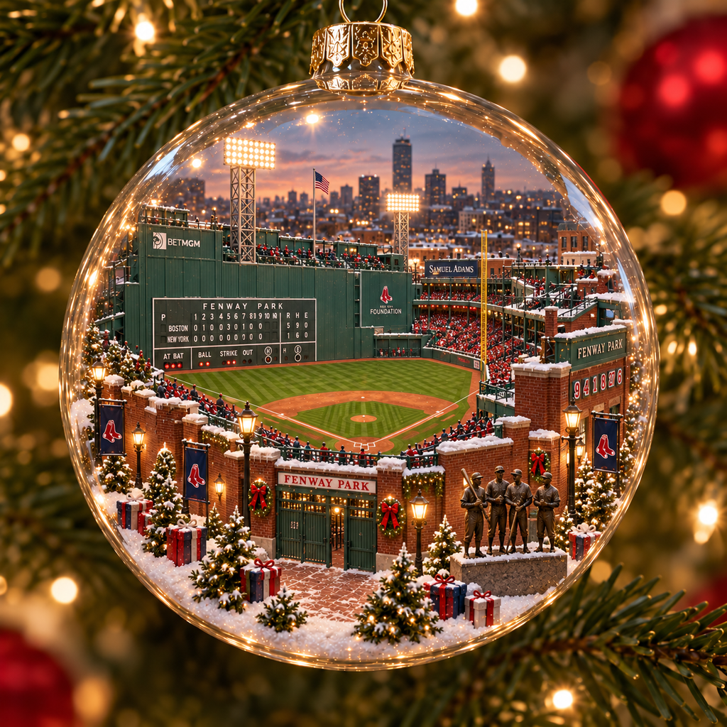 Go Sox — Light-Up Baseball Ornament