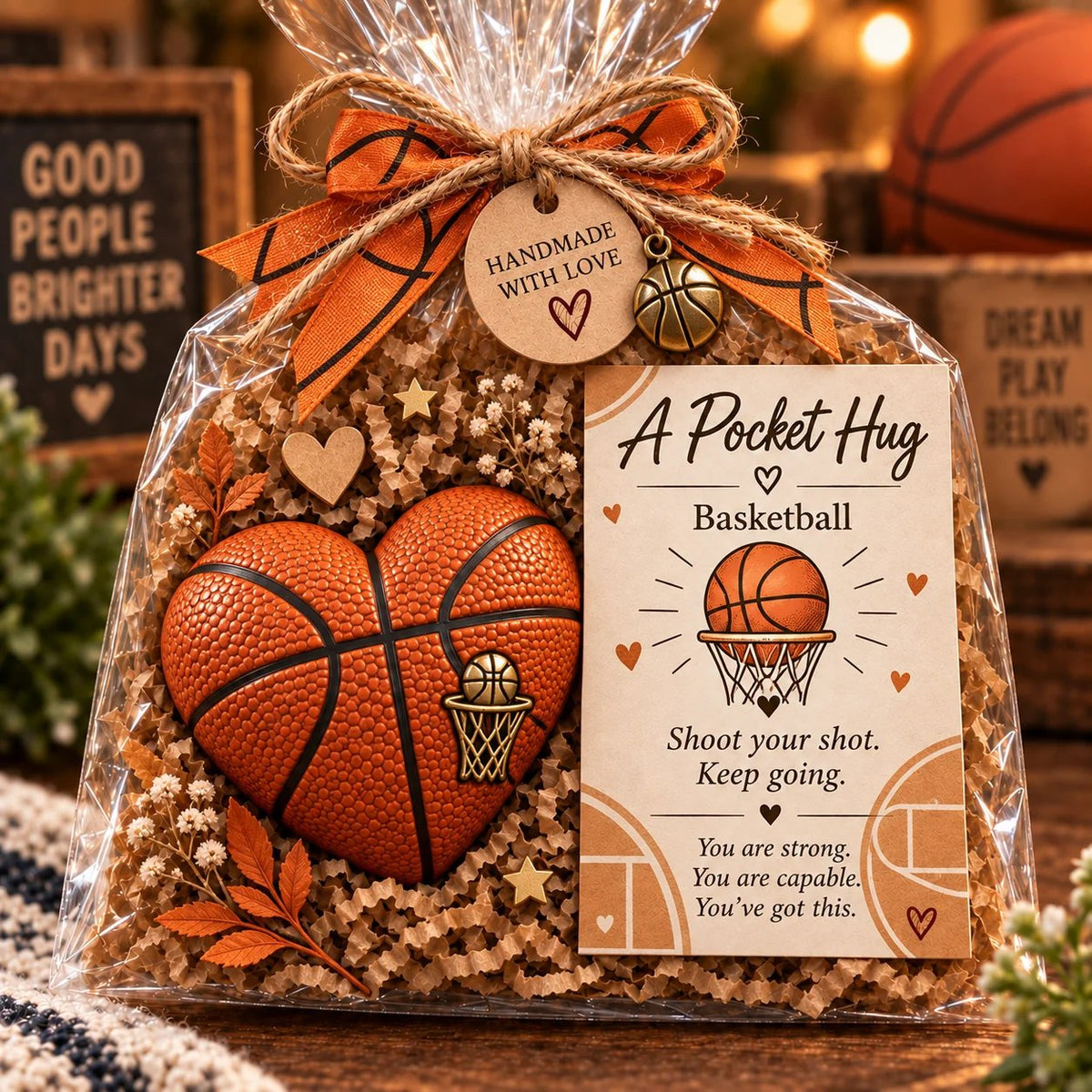 Sports Pocket Hug – Inspirational Keepsake Gift for Athletes & Sports Lovers