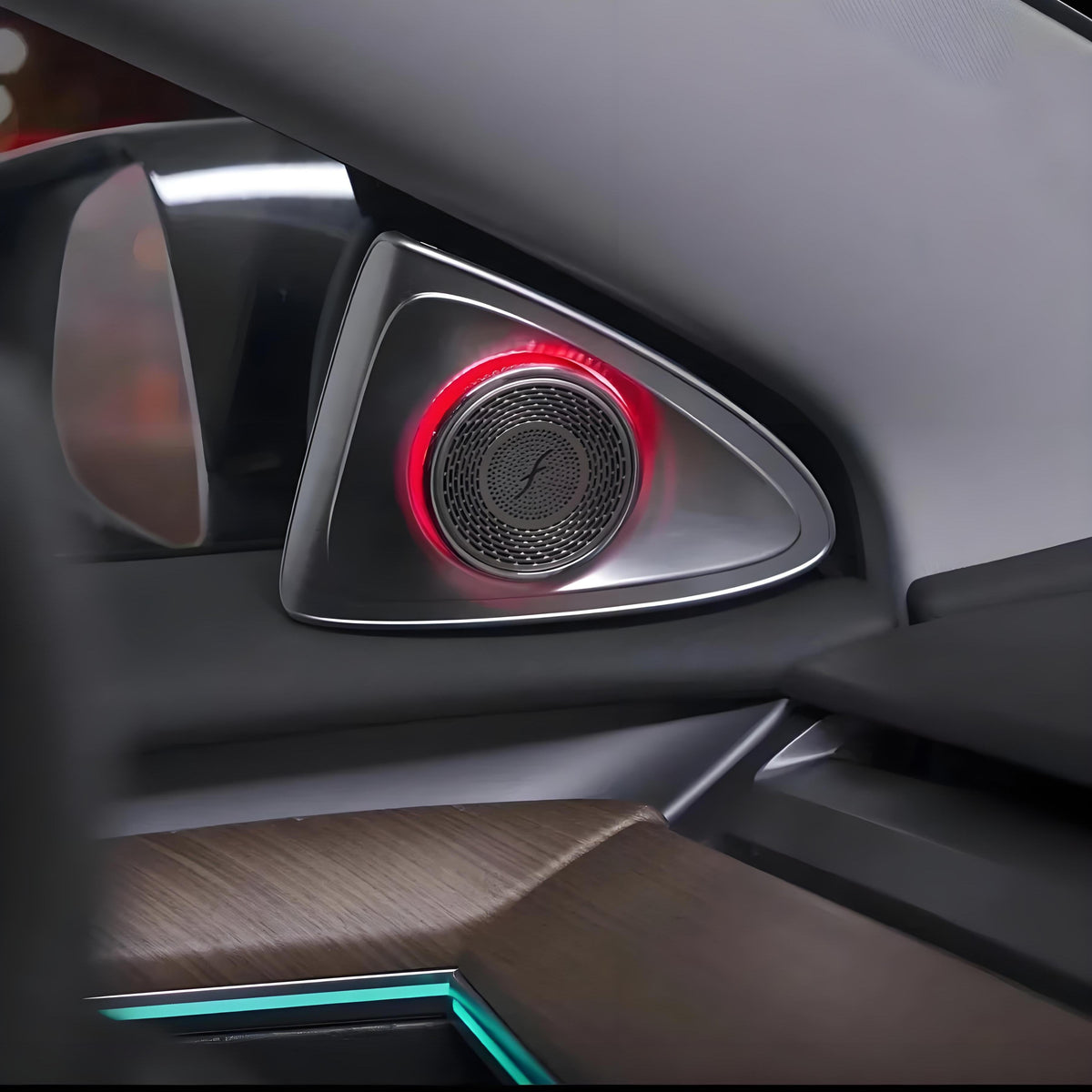 Sikunuo 4D Rotating LED Ambient Tweeter Speakers for Model Y Juniper / Model 3 Highland