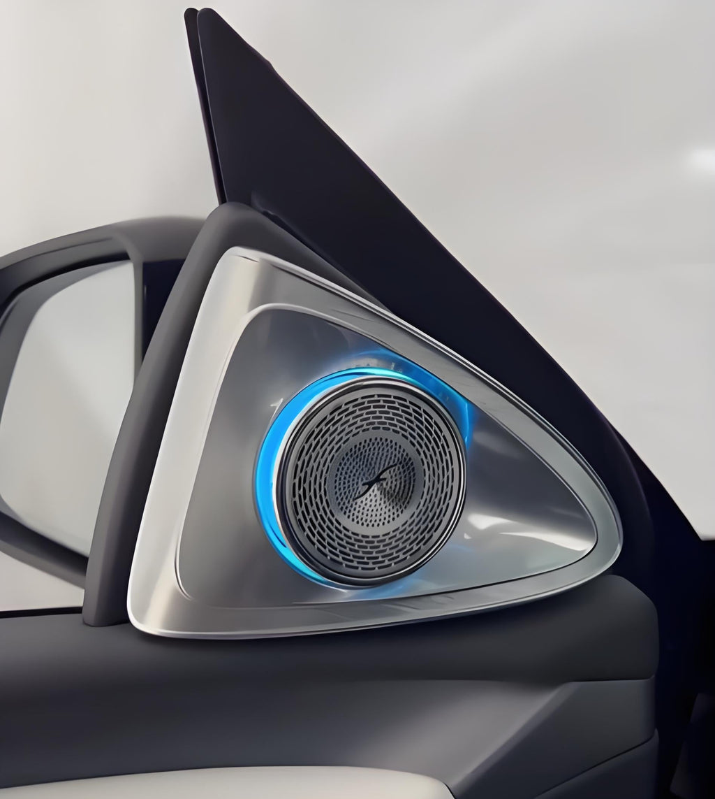 Sikunuo 4D Rotating LED Ambient Tweeter Speakers for Model Y Juniper / Model 3 Highland