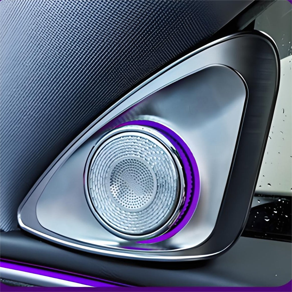 Sikunuo 4D Rotating LED Ambient Tweeter Speakers for Model Y Juniper / Model 3 Highland