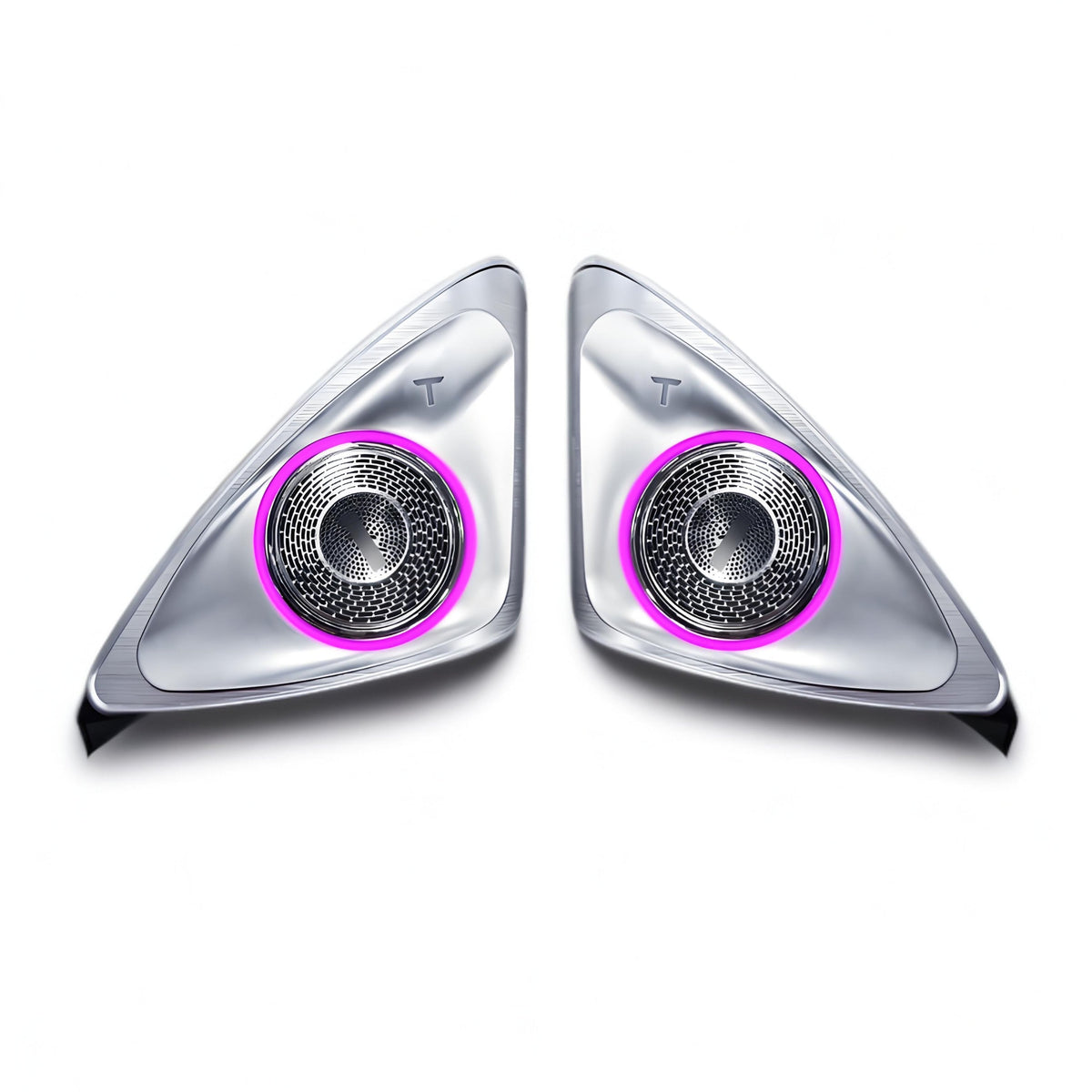 Sikunuo 4D Rotating LED Ambient Tweeter Speakers for Model Y Juniper / Model 3 Highland