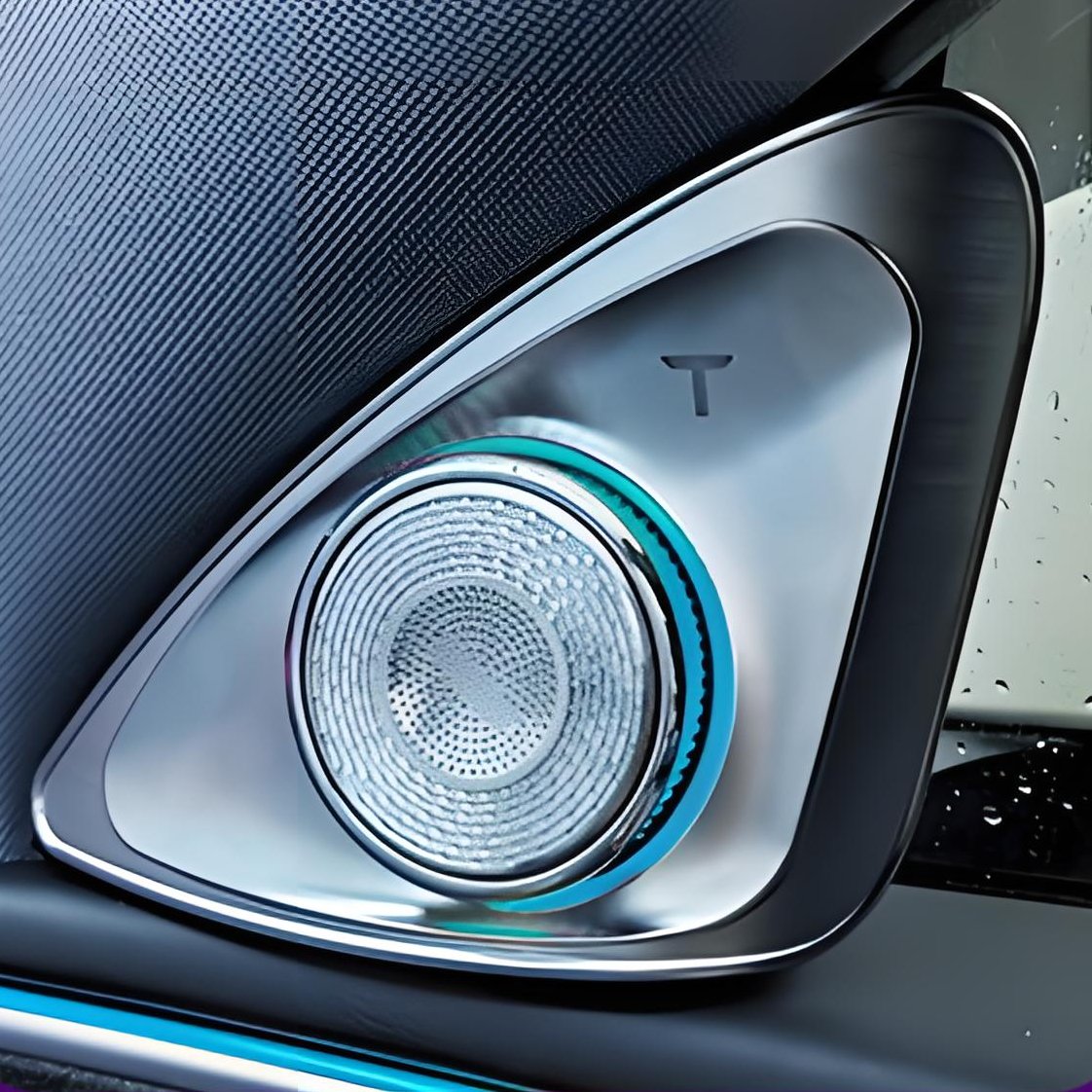 Sikunuo 4D Rotating LED Ambient Tweeter Speakers for Model Y Juniper / Model 3 Highland