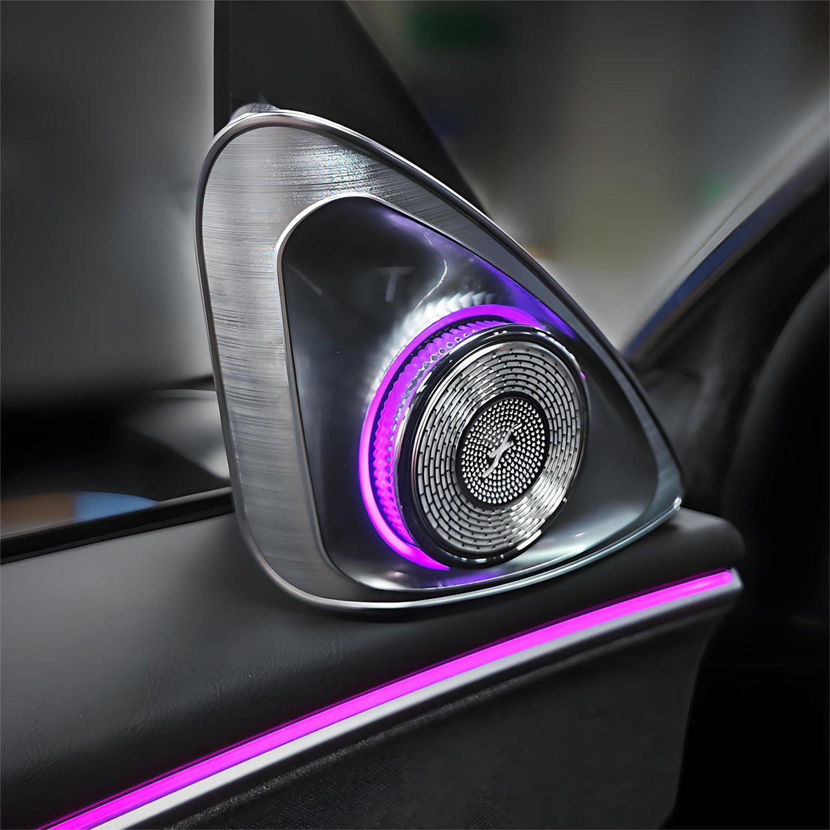 Sikunuo 4D Rotating LED Ambient Tweeter Speakers for Model Y Juniper / Model 3 Highland