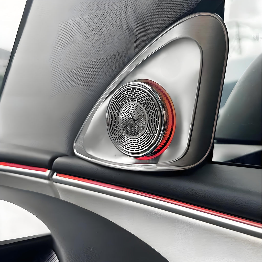 Sikunuo 4D Rotating LED Ambient Tweeter Speakers for Model Y Juniper / Model 3 Highland