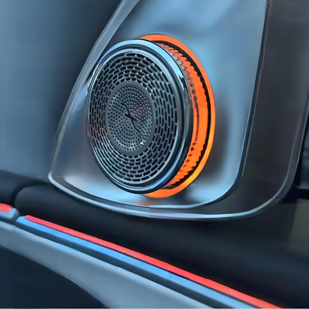 Sikunuo 4D Rotating LED Ambient Tweeter Speakers for Model Y Juniper / Model 3 Highland