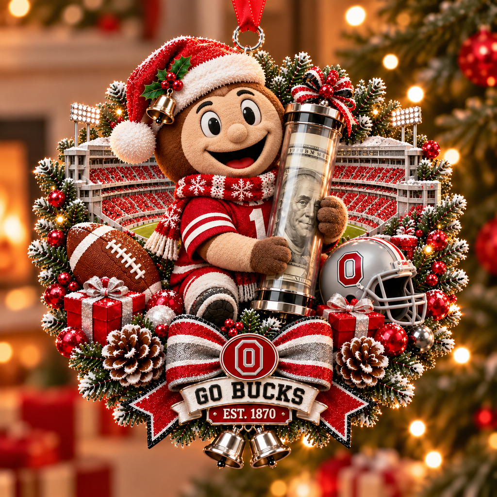 College Football Money Surprise Ornament