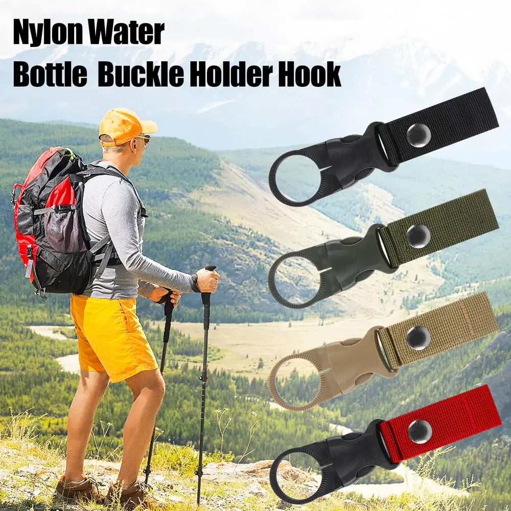Sikunuo | 4-Pack Durable Nylon Outdoor Set for Hands-Free Water Bottle Holder
