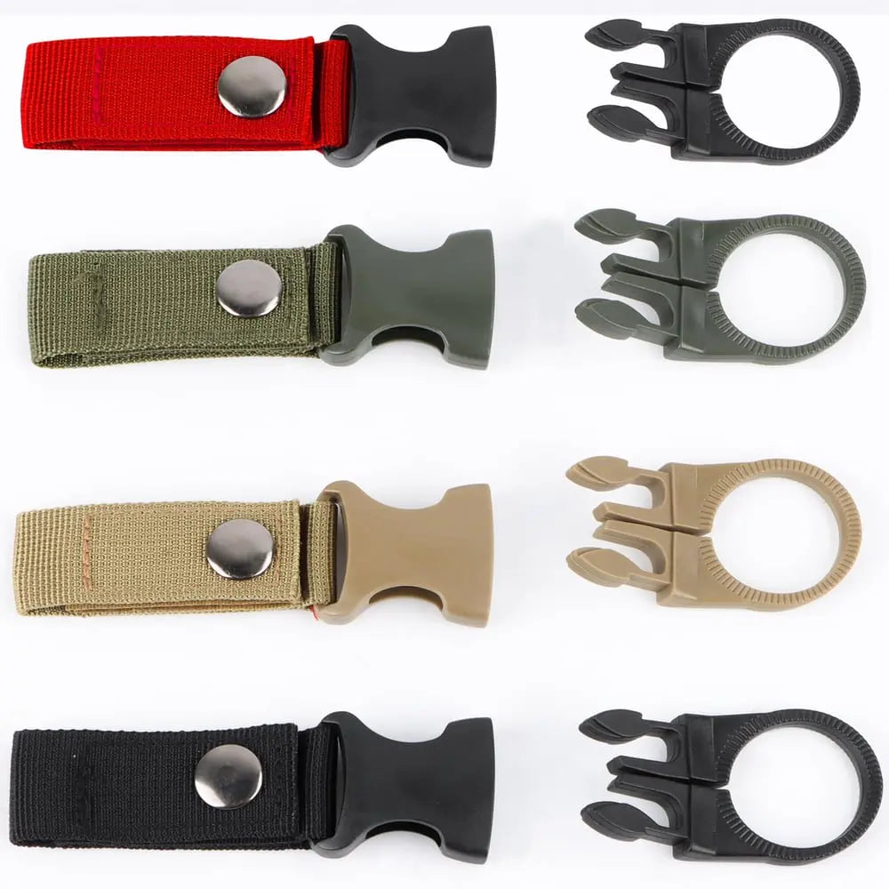Sikunuo | 4-Pack Durable Nylon Outdoor Set for Hands-Free Water Bottle Holder