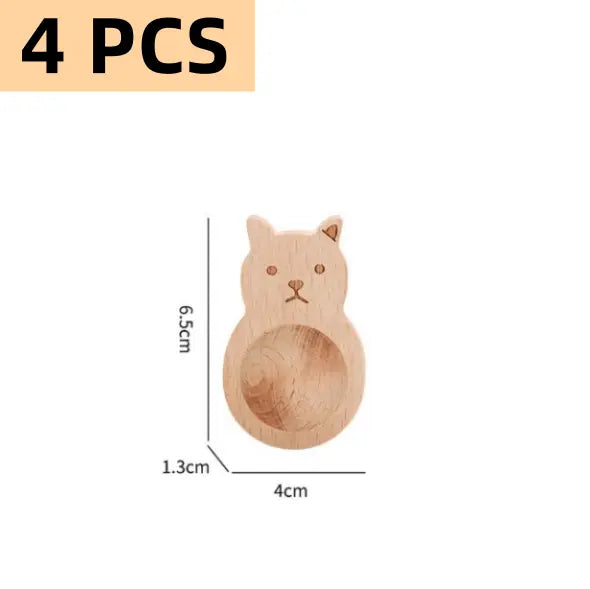 Sikunuo | 4-piece set wooden fragrance dispensers – cat & rabbit