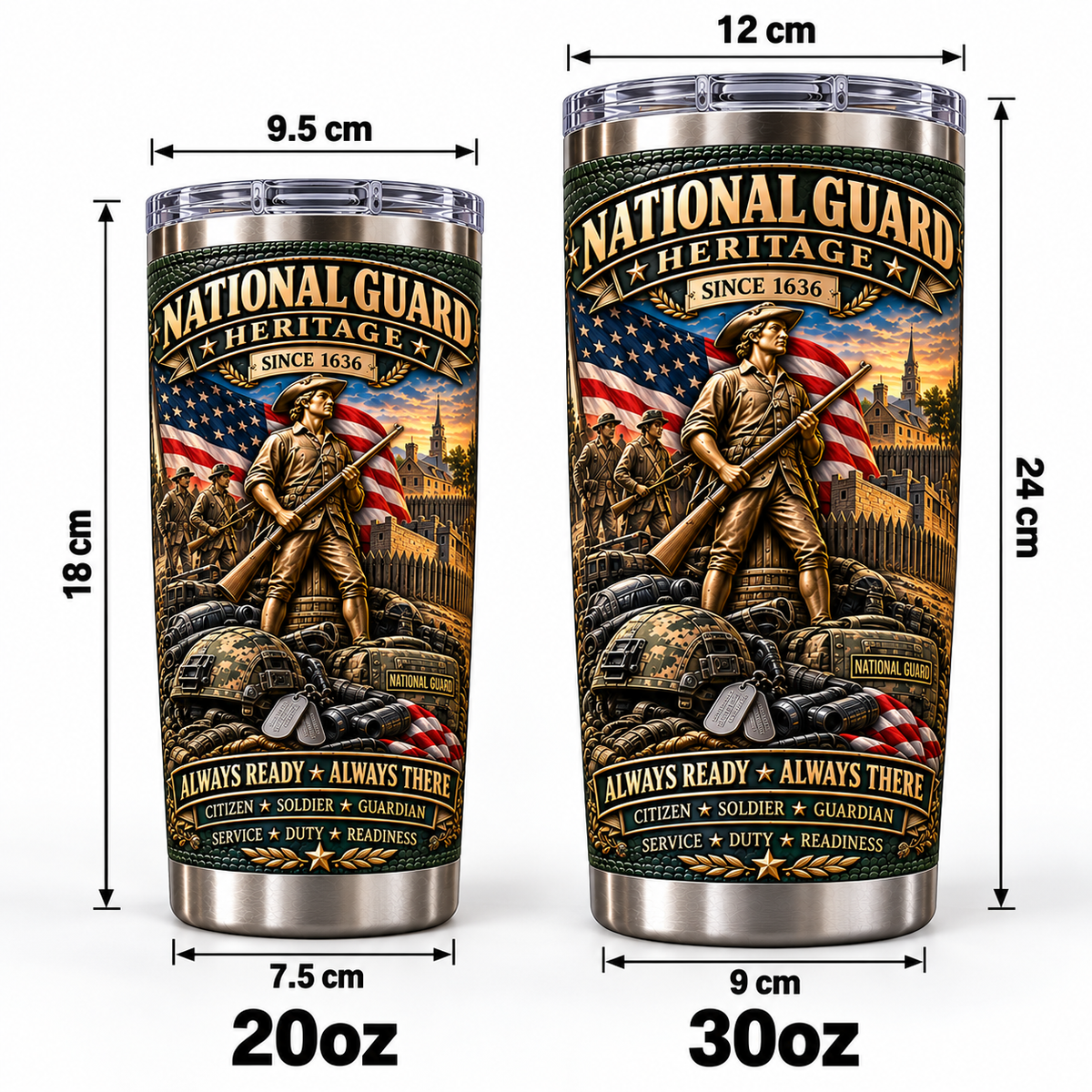 National Guard Heritage Insulated Travel Tumbler