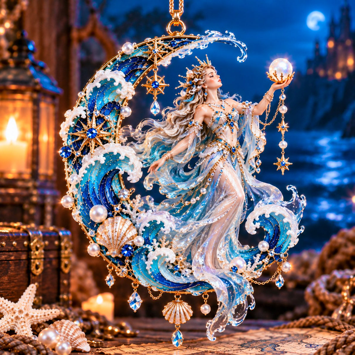 12 Mythical Ocean Acrylic Ornaments