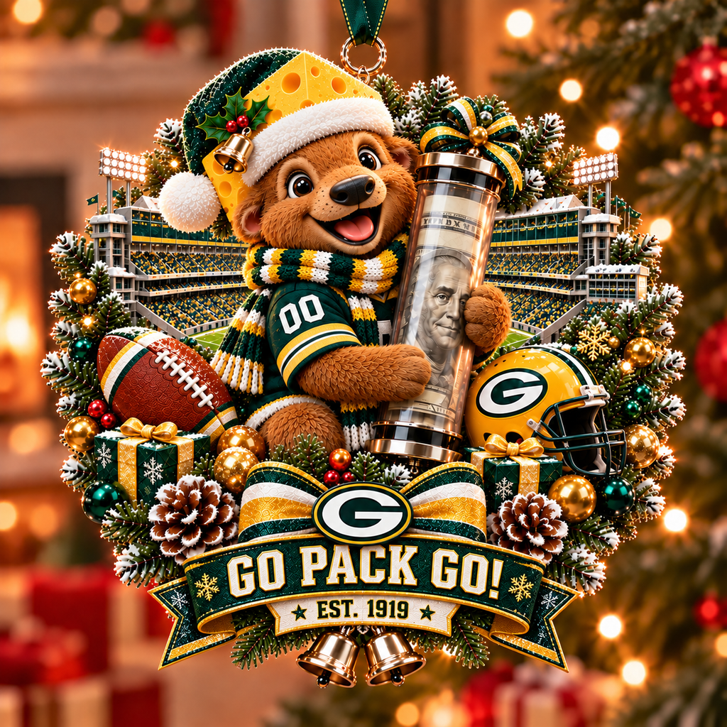 Football Team Money Surprise Ornament