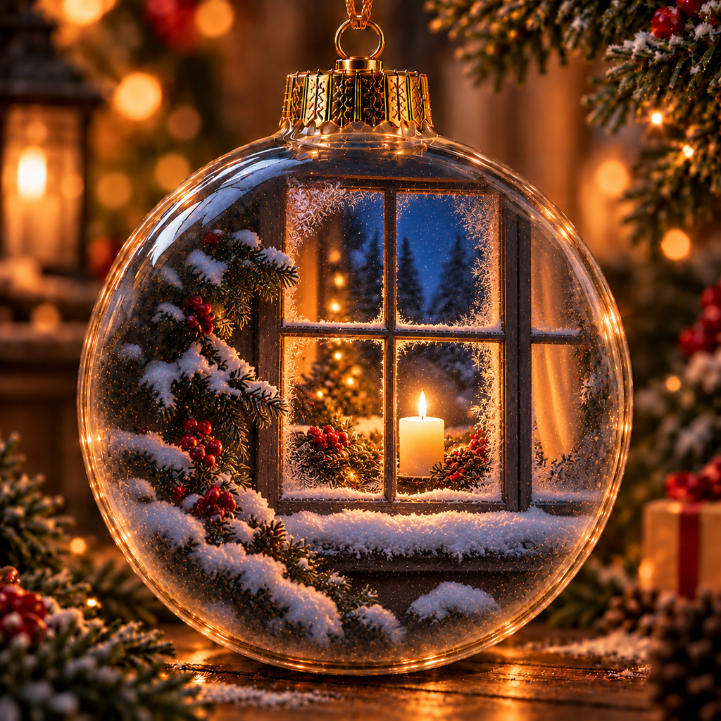 A Light Still Shines – Light-Up Christmas Remembrance Ornament