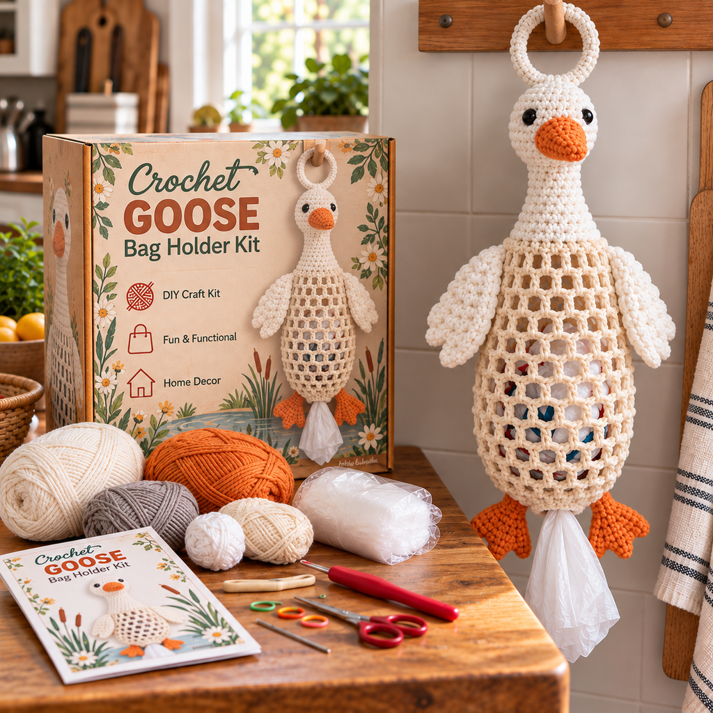 Crochet Animal Bag Holder DIY Kit