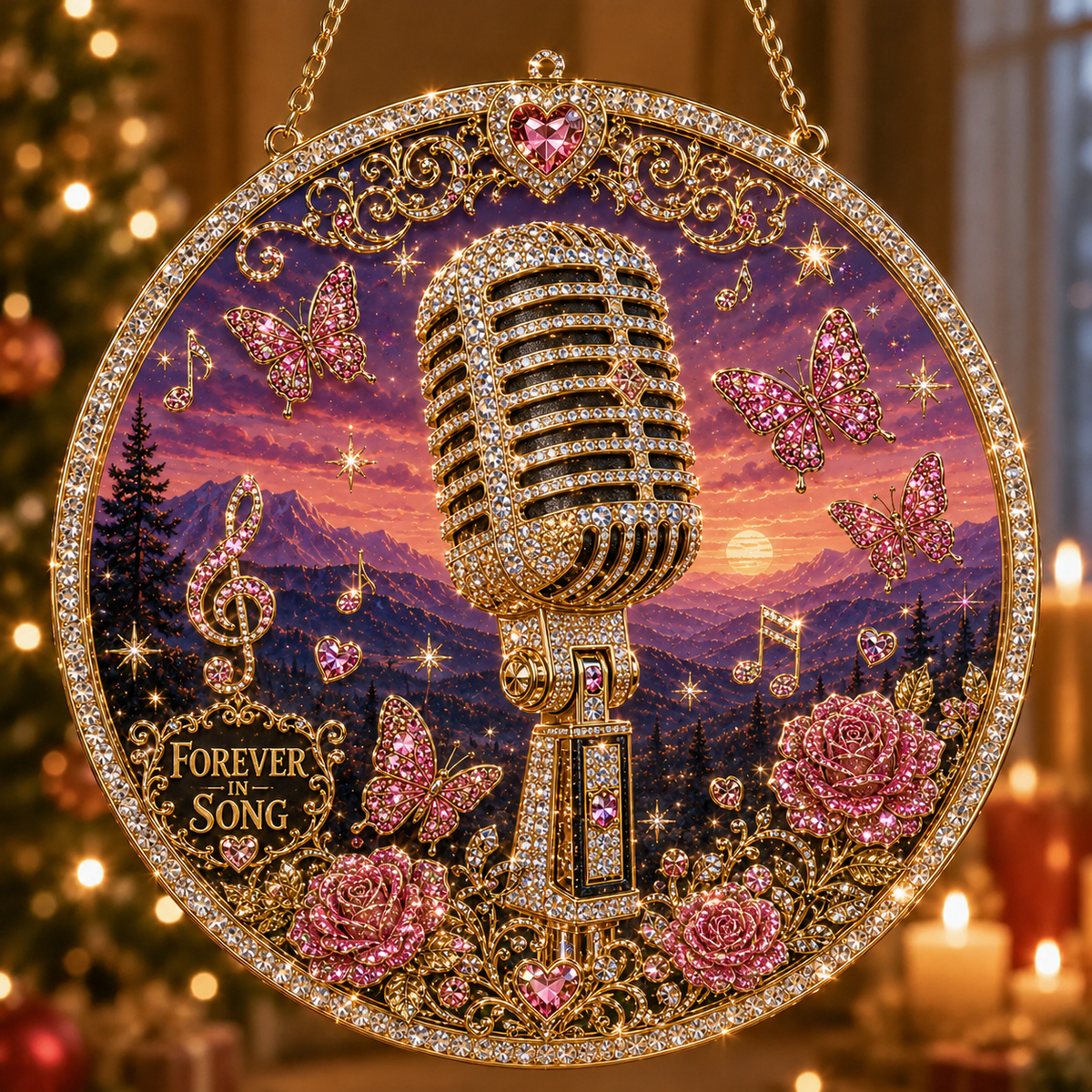 Forever in Song Memorial Diamond Art Hanging Ornament