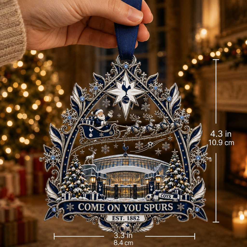 COME ON YOU SPURS Christmas Stadium Keepsake Ornament