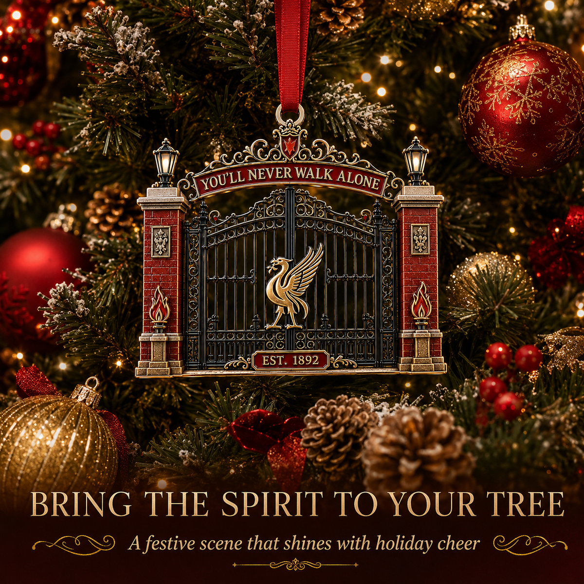YOU’LL NEVER WALK ALONE Heritage Gate Christmas Keepsake Ornament