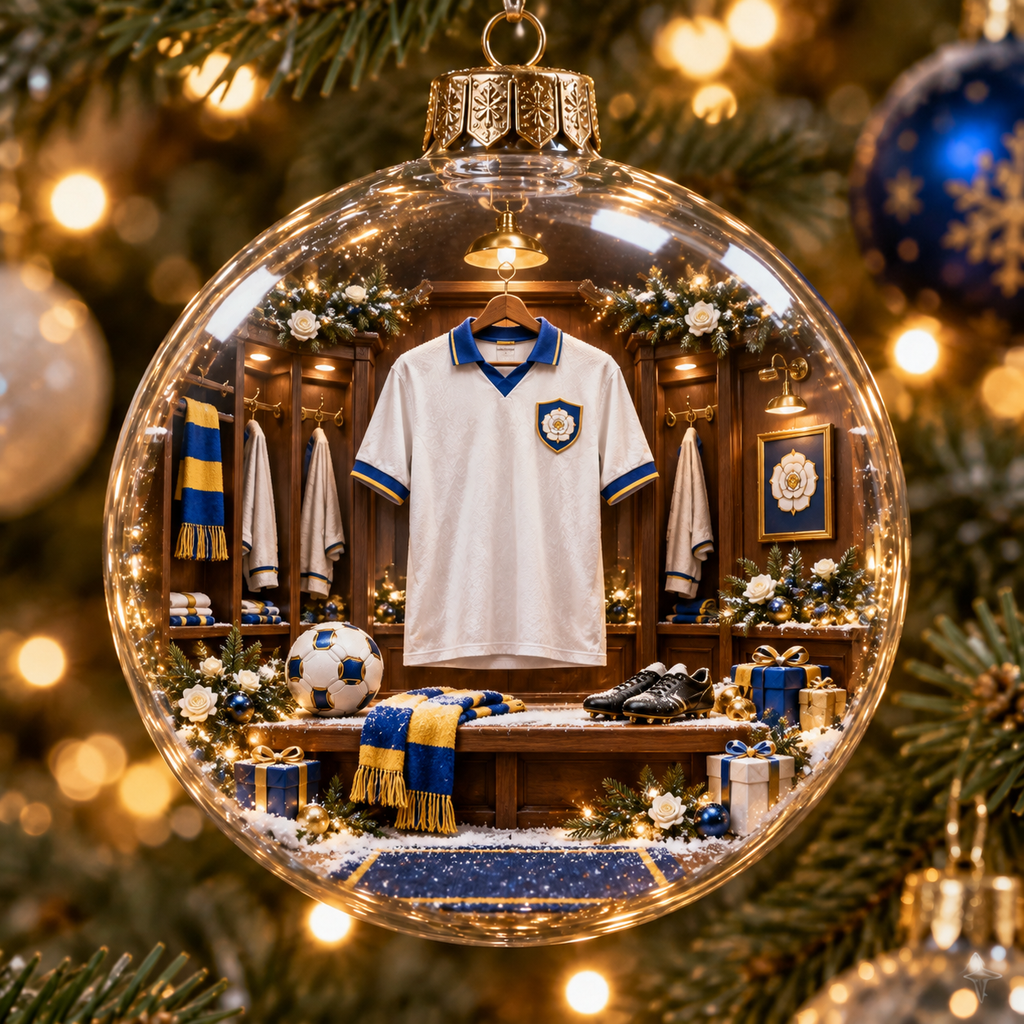 White Rose Legacy Light-Up Football Heritage Ornament