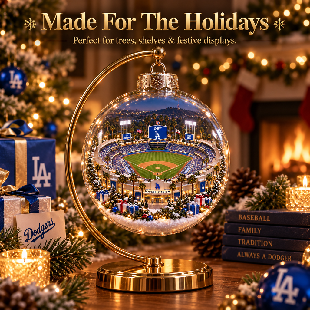 Think Blue — Light-Up Baseball Ornament