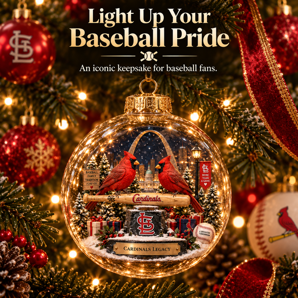 Cardinals Light-Up Heritage Christmas Ornament