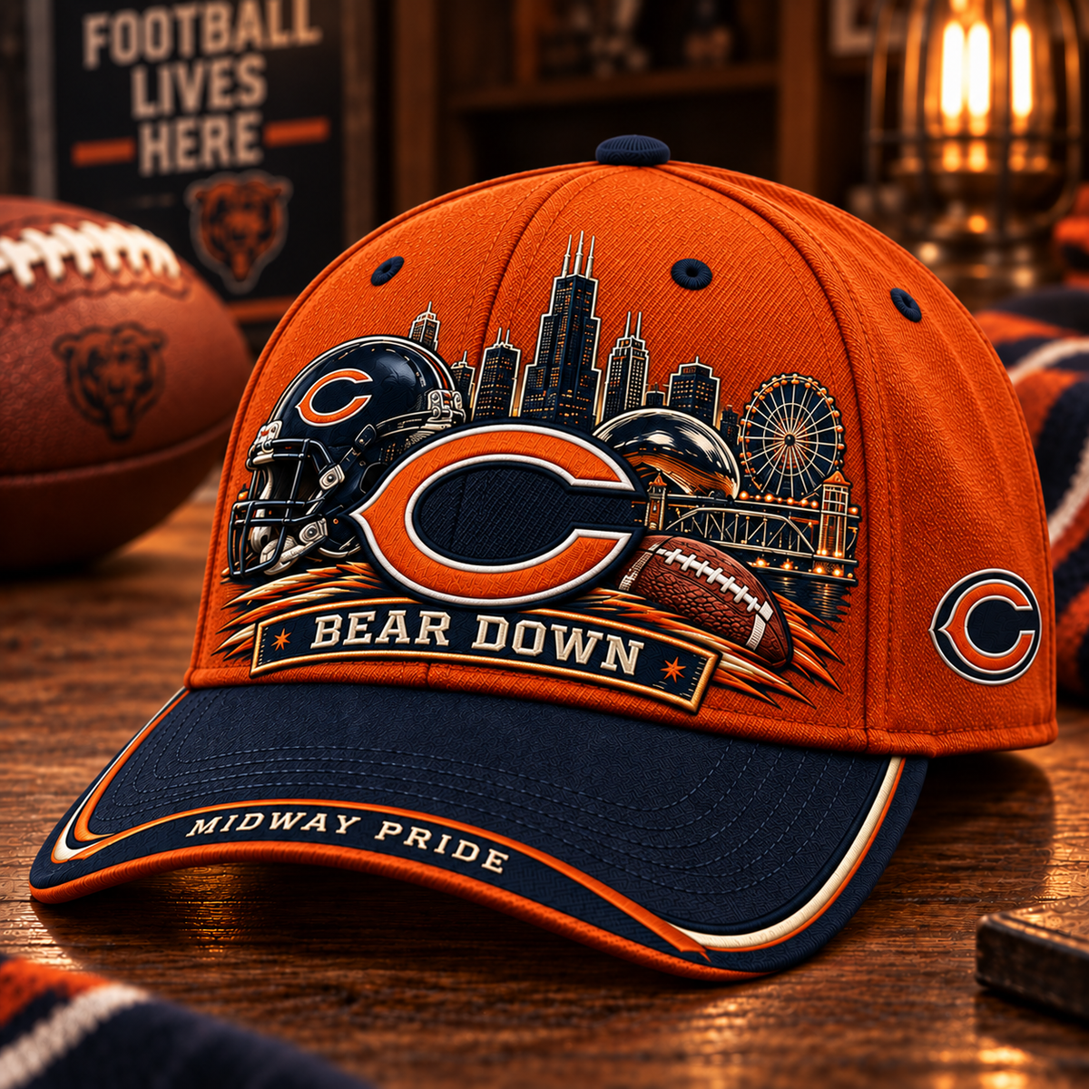 Bear Down Game Day Fan Baseball Cap